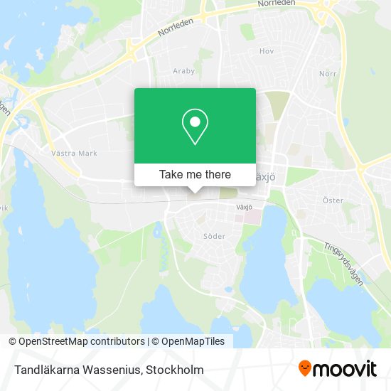 Tandläkarna Wassenius map