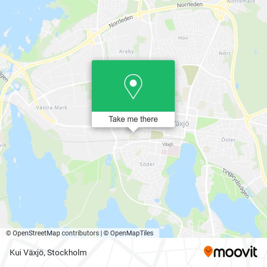 Kui Växjö map