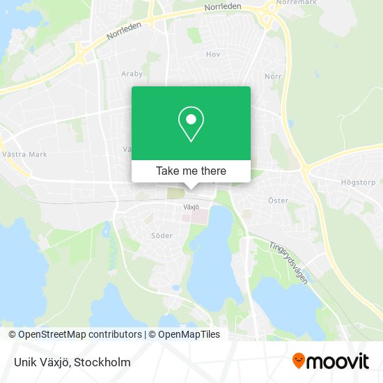 Unik Växjö map