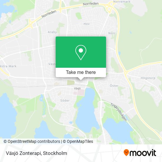 Växjö Zonterapi map