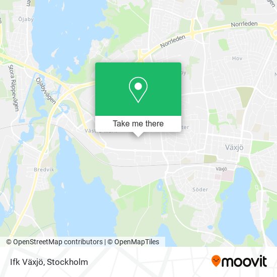 Ifk Växjö map