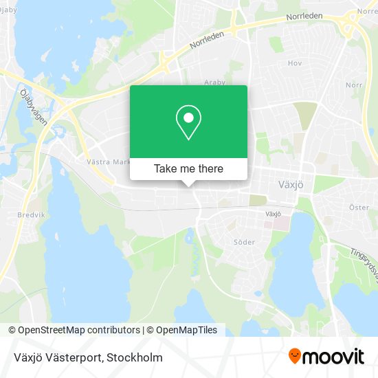 Växjö Västerport map