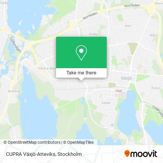 CUPRA Växjö-Atteviks map