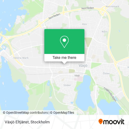 Växjö Eltjänst map