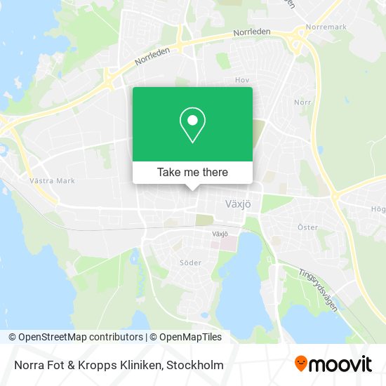 Norra Fot & Kropps Kliniken map