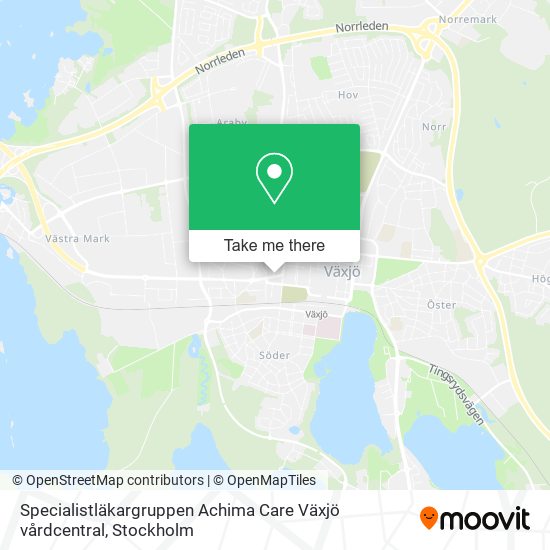 Specialistläkargruppen Achima Care Växjö vårdcentral map