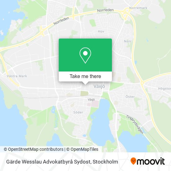 Gärde Wesslau Advokatbyrå Sydost map