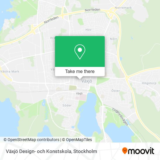 Växjö Design- och Konstskola map