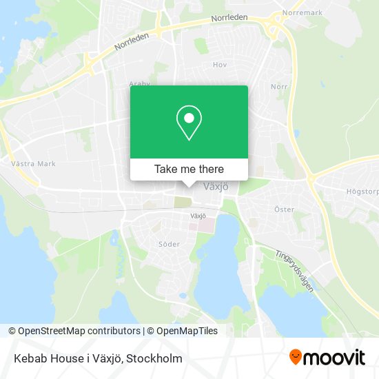 Kebab House i Växjö map