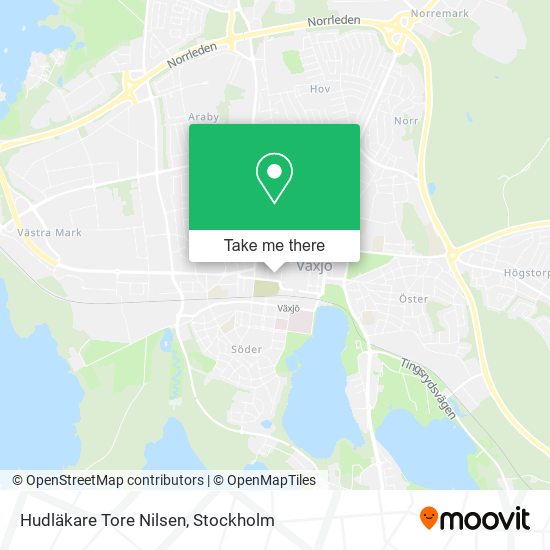 Hudläkare Tore Nilsen map