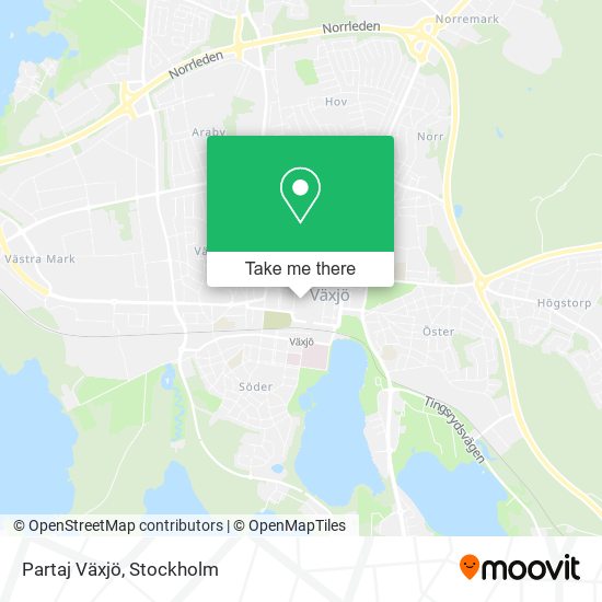 Partaj Växjö map