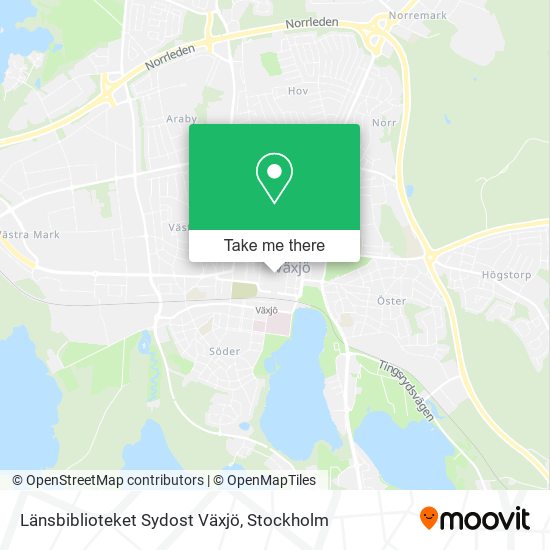 Länsbiblioteket Sydost Växjö map