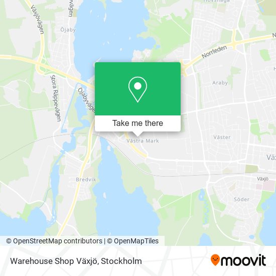 Warehouse Shop Växjö map
