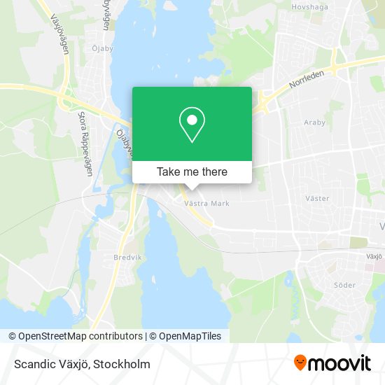 Scandic Växjö map