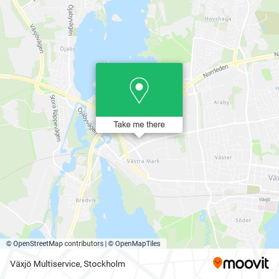 Växjö Multiservice map