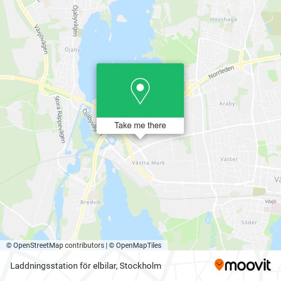 Laddningsstation för elbilar map