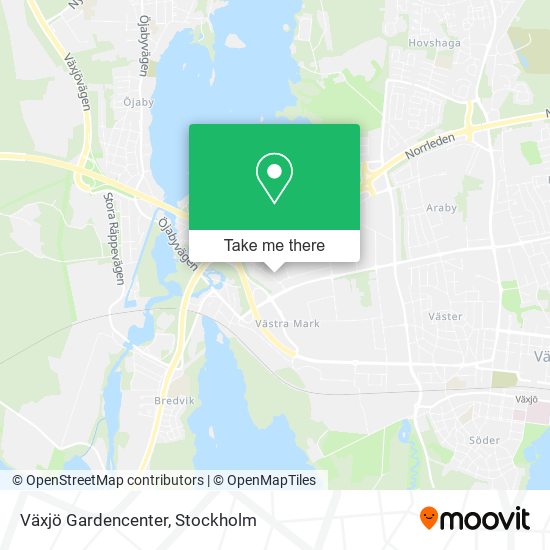 Växjö Gardencenter map