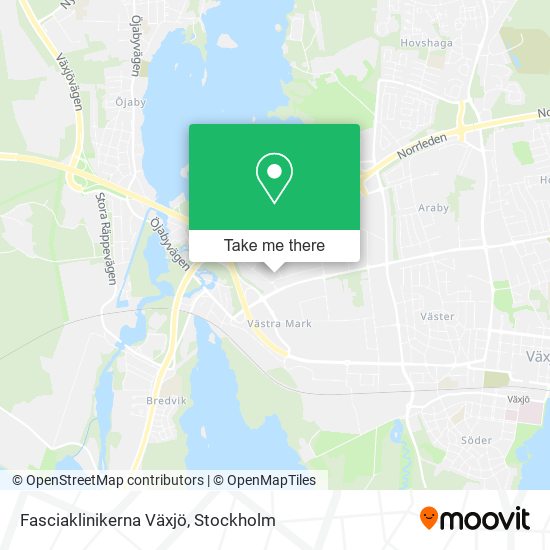 Fasciaklinikerna Växjö map