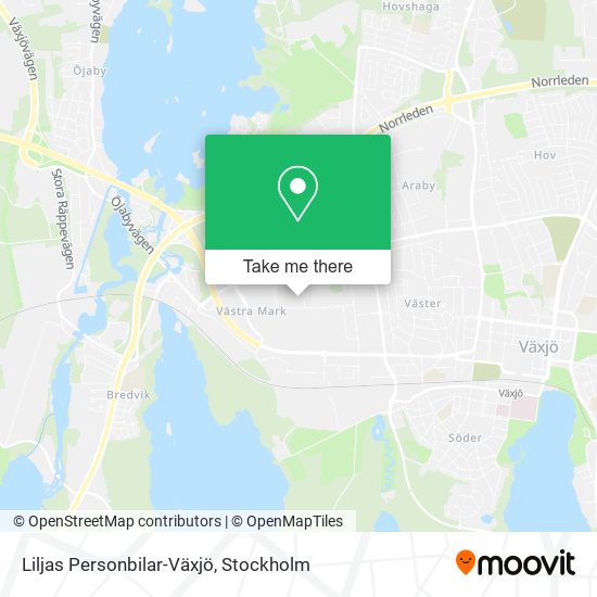 Liljas Personbilar-Växjö map