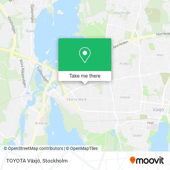 TOYOTA Växjö map