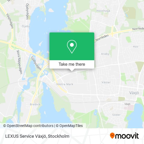 LEXUS Service Växjö map