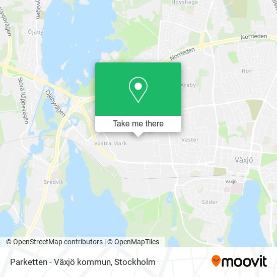 Parketten - Växjö kommun map