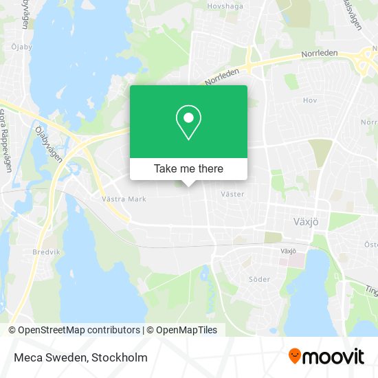 Meca Sweden map