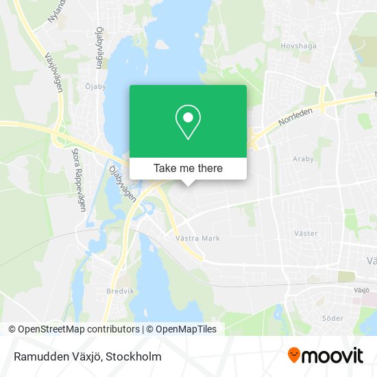 Ramudden Växjö map