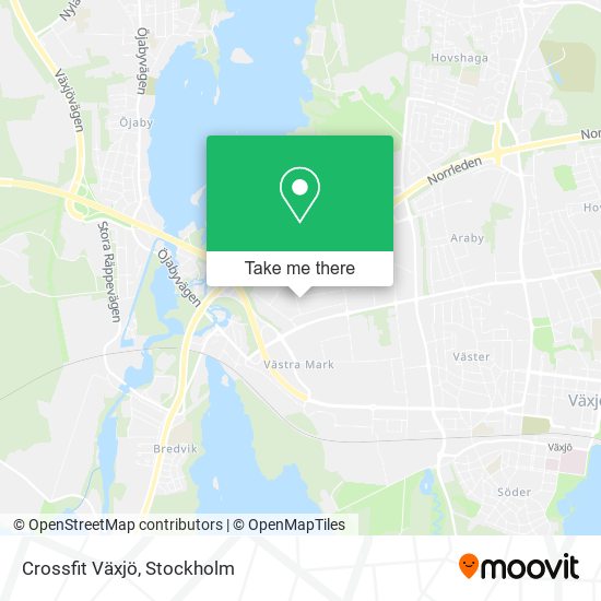 Crossfit Växjö map
