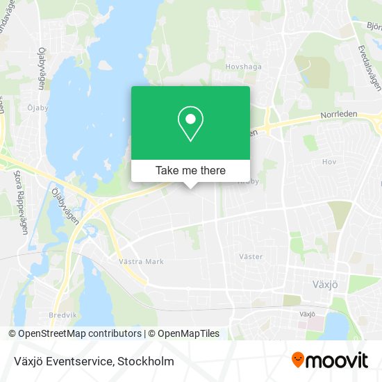 Växjö Eventservice map