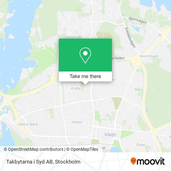 Takbytarna i Syd AB map