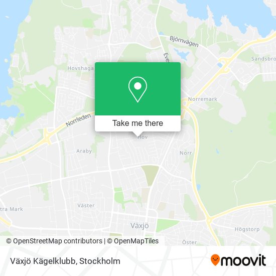 Växjö Kägelklubb map