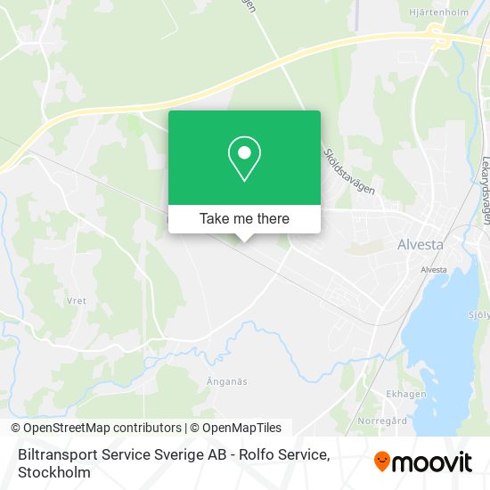 Biltransport Service Sverige AB - Rolfo Service map