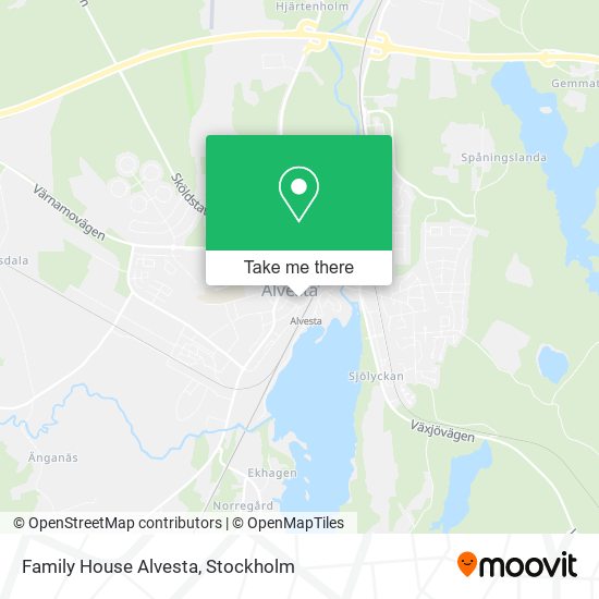 Family House Alvesta map