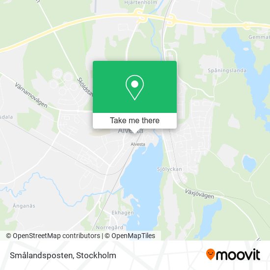 Smålandsposten map