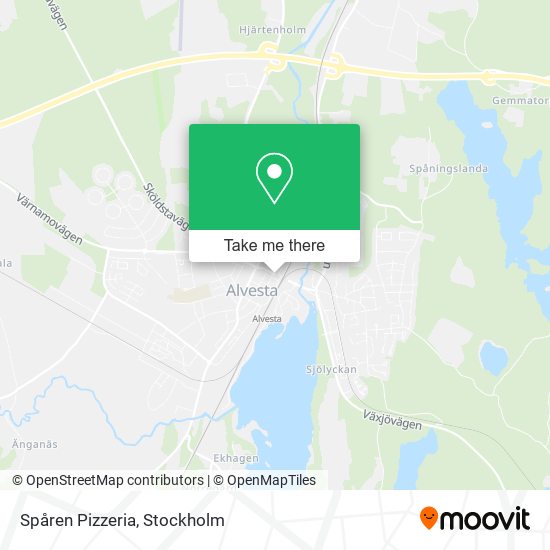 Spåren Pizzeria map