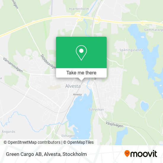 Green Cargo AB, Alvesta map