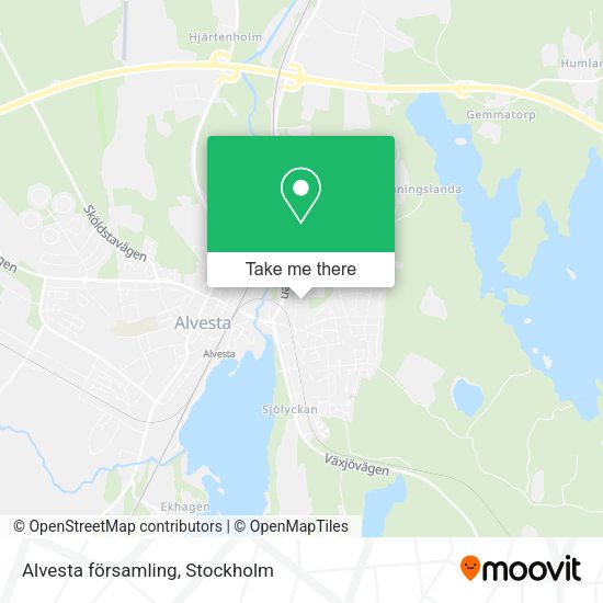 Alvesta församling map