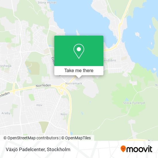 Växjö Padelcenter map