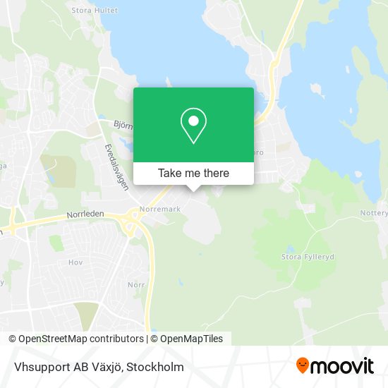 Vhsupport AB Växjö map