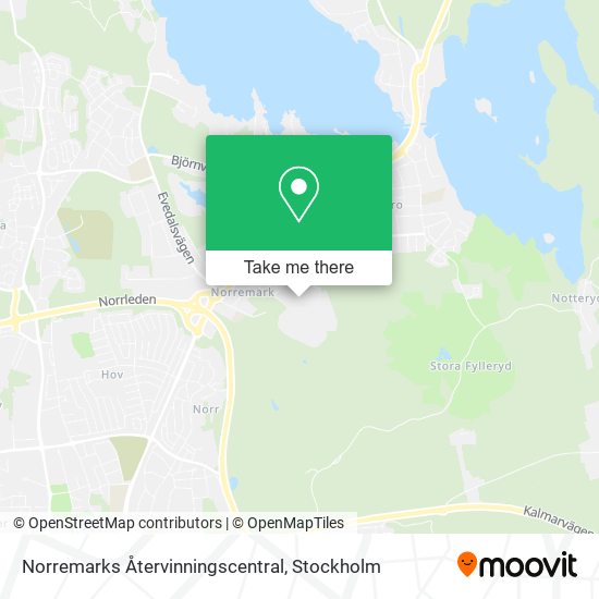 Norremarks Återvinningscentral map
