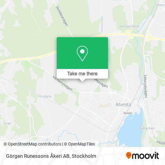 Görgen Runessons Åkeri AB map