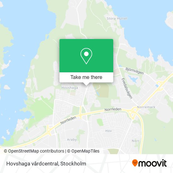 Hovshaga vårdcentral map