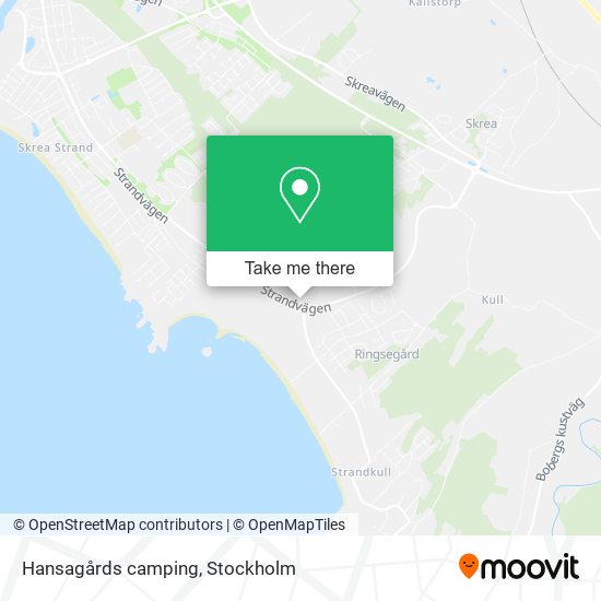 Hansagårds camping map