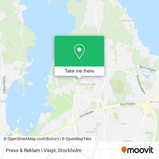 Press & Reklam i Växjö map