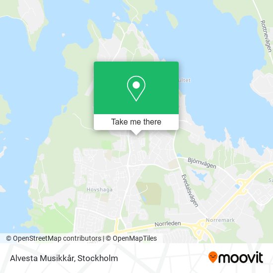 Alvesta Musikkår map