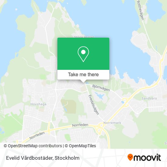 Evelid Vårdbostäder map