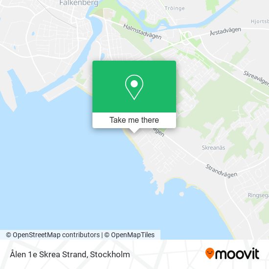 Ålen 1e Skrea Strand map