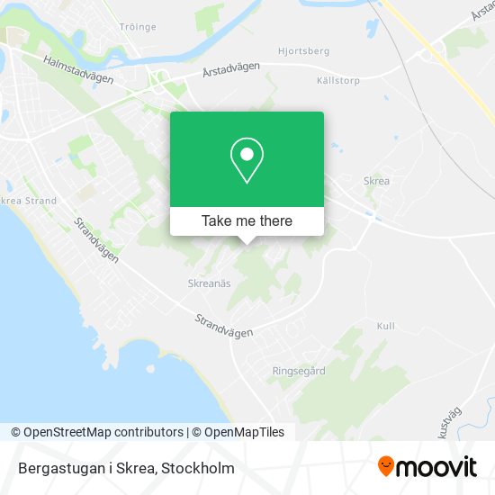 Bergastugan i Skrea map