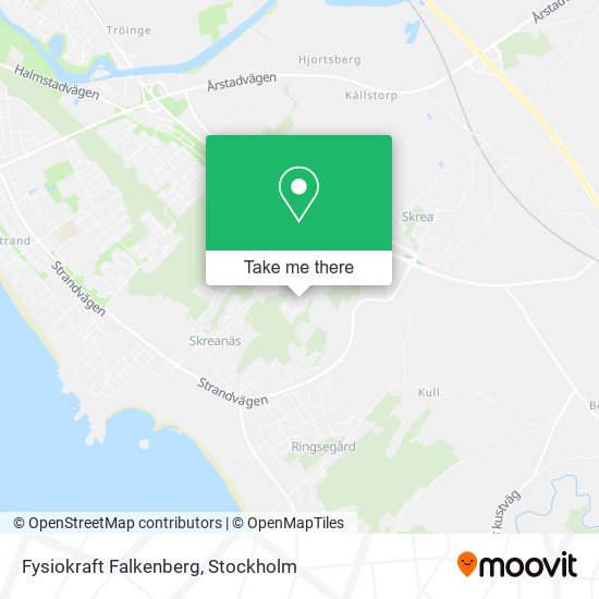 Fysiokraft Falkenberg map